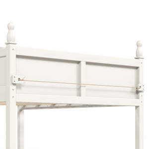 Full Size Low Loft Bed with Full-Length Guardrails