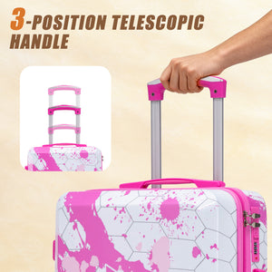 20 Inch PC Spinner Wheel Luggage - Pink
