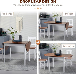 DFW Solid Wood Folding Dining Table