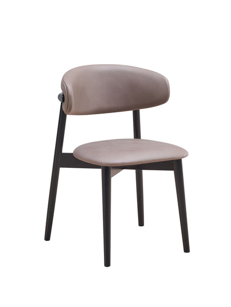 Lanae - Polished Microfiber Side Chair (Set of 2) - Gray - Best Buy Furniture