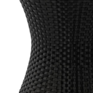 KONO Hourglass Rattan Table with No Glass Top