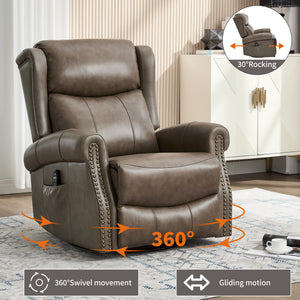 Heat Massage Manual Recliner Chair