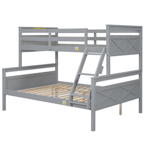 Bunk Bed With Ladder And Safety Guardrail
