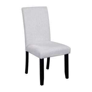 5 Piece Round Dining Table Set, Modern Dining Table And 4 Upholstered Chairs For Dining Room