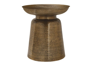 Drum Accent Side Table, Hammered Texture - Best Buy Furniture