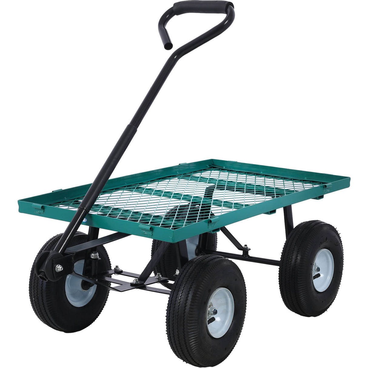 Heavy Duty Steel Garden Cart With Sides
