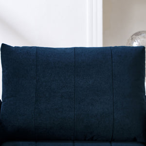 Upholstered Convertible Sleeper Sofa With 5 Position Backrest, Side Pockets, Storage