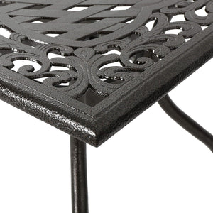 Ravenna 6-Person Metal Patio Dining Set with Rectangular Table