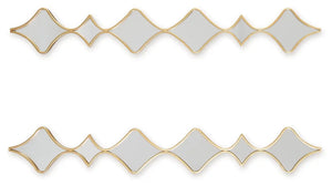 Harriswood - Accent Mirror Set (Set of 2) - Gold Finish - Best Buy Furniture