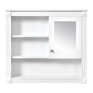 Wall-Mounted Bathroom Cabinet With Mirror And Adjustable Shelves