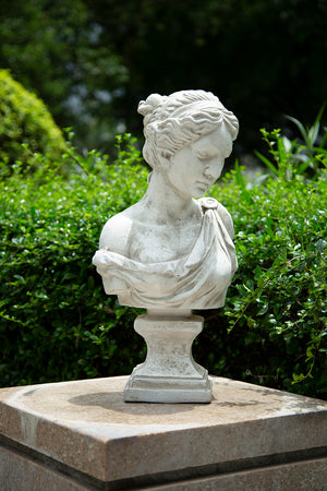10x9x22" Bust Of Women In Magnesian