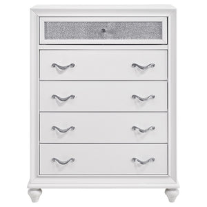Randall - 5 Drawer Chest - White
