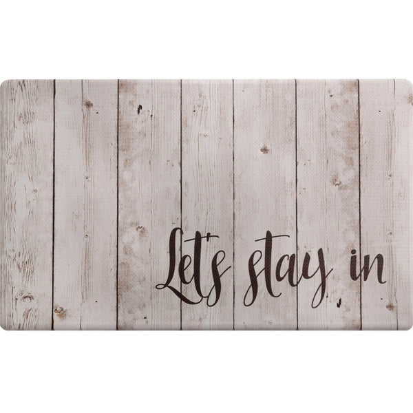 20"x36" Feel at Ease Anti-Fatigue Kitchen Mat (Lets Stay In)