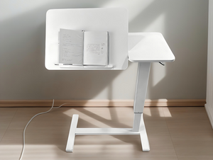 Overbed Bedside Desk, Mobile Rolling Laptop Stand