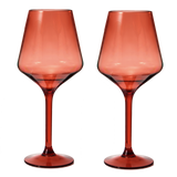 Saint Tropez Acrylic Stemmed Wine Glassware, Set of 2