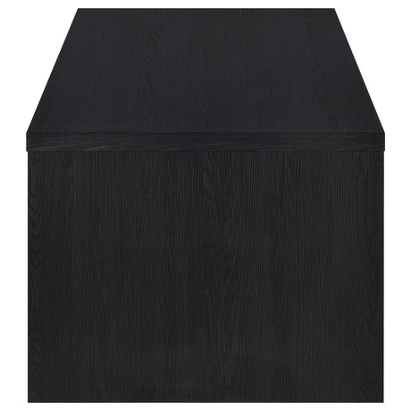Canyon - Lift Top Table With Dual Drawers Storage Solution - Black