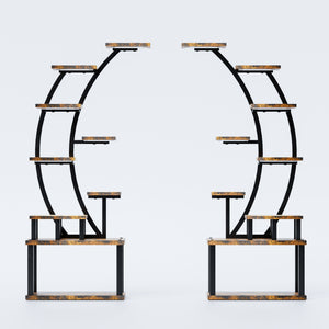 9 Tiered Indoor Plant Stand With 5 Adjustable Grow Lights