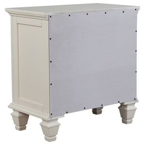Rocco - 4 Piece Queen Bedroom Set - Cream White