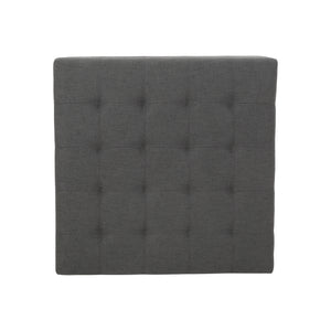 Upholstered Tufted Fabric Storage Ottoman
