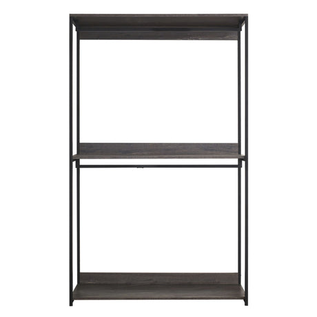 Monica - Walk-In Closet System, Modular Design - Rustic