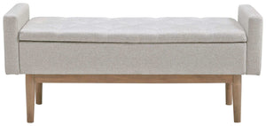 Briarson - Storage Bench - Beige / Brown - Best Buy Furniture