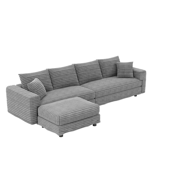 Modern Comfy Upholstered Sofa Cloud Couch & Deep Seat Couches