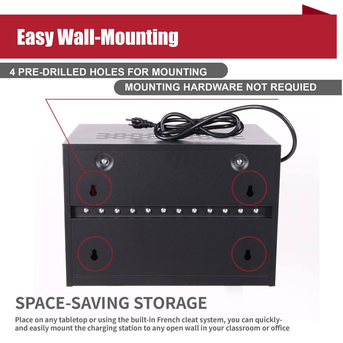 12 Bay Charging Cabinet for Laptop and Chromebook