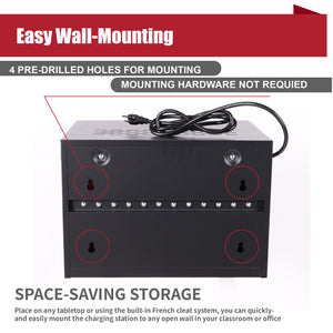 12 Bay Charging Cabinet for Laptop and Chromebook