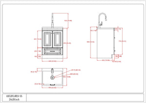 Lawrence - Laundry Cabinet With Faucet And Stainless Steel Sink