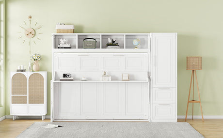 Space Saving Murphy Wall Bed With Closet And Drawers