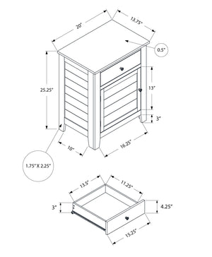 Accent Nightstand, Storage Drawer, Transitional - Best Buy Furniture