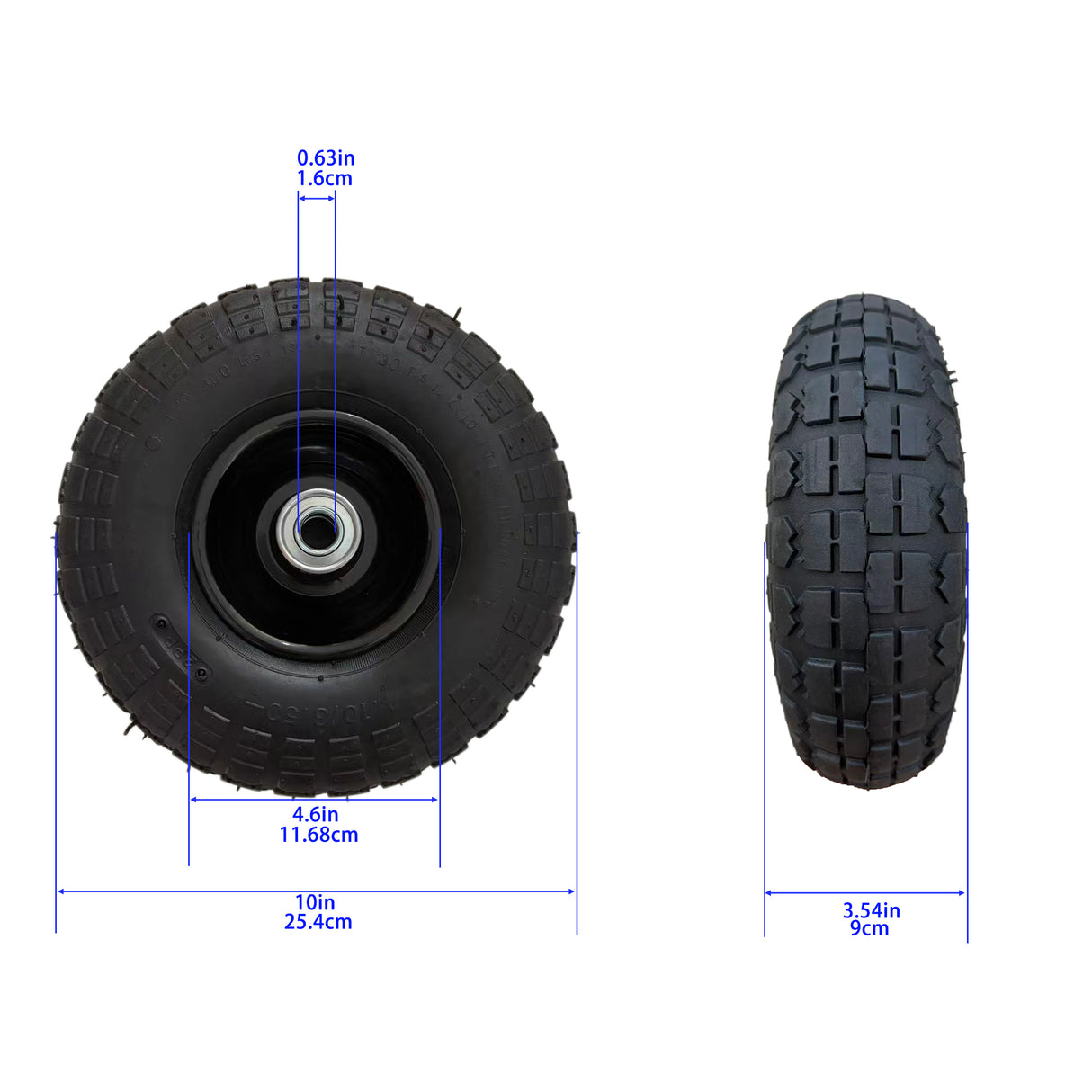 Air Wheels 410/3.50-4 10 Inches