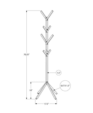 Coat Rack, Hall Tree, Free Standing, 8 Hooks, Entryway, Contemporary & Modern - Best Buy Furniture