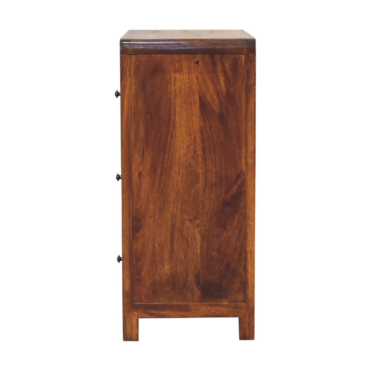 Solid Wood Aspen Chest, 3-Drawers, Chestnut