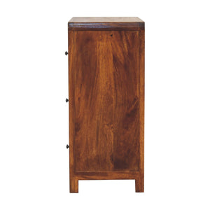 Solid Wood Aspen Chest, 3-Drawers, Chestnut