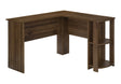 Computer Desk, Home Office, Corner, Storage Shelves, L Shape, Laptop, Contemporary & Modern - Walnut - Best Buy Furniture