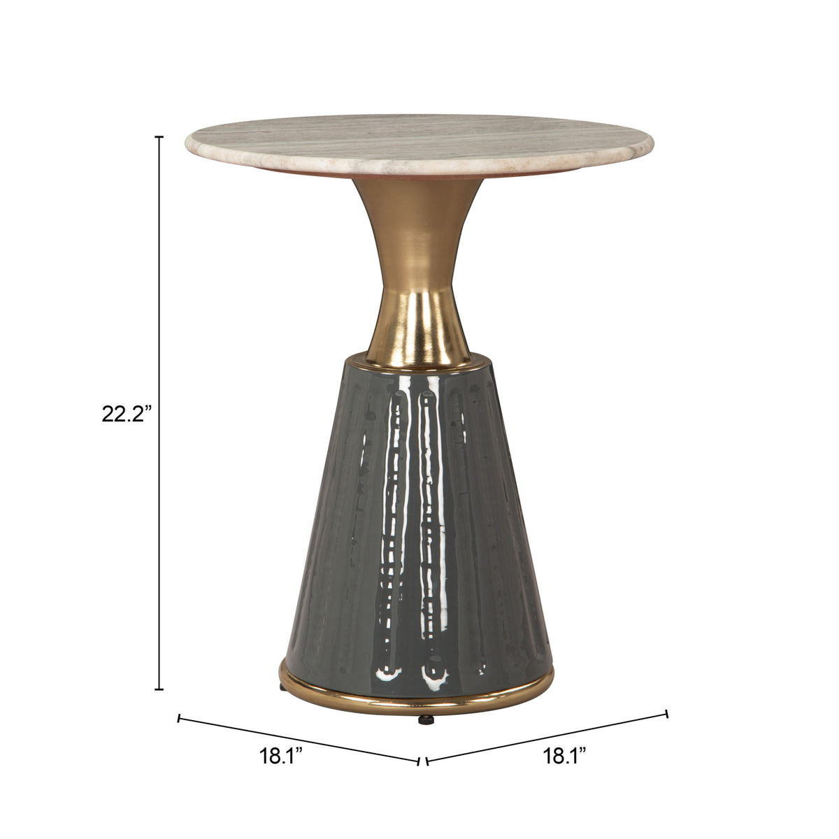 Zuo Modern Glasa Side Table