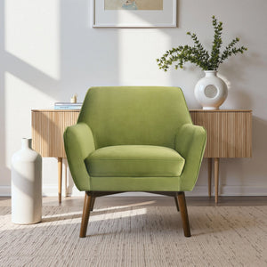 Panom Pistacho Velvet Accent Chair