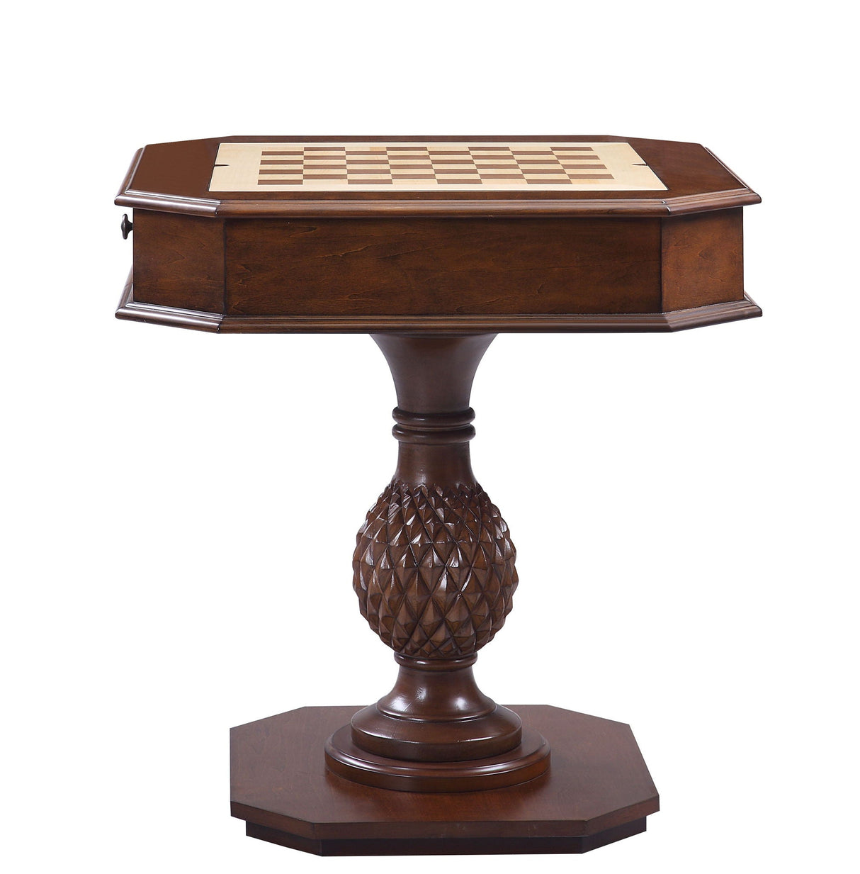 Bishop - Reversible Chess Checker Game Table With Game Tray (Chess Fingures Not Included) - Cherry - Best Buy Furniture