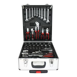 899 Piece Home Repair Tool Set With Rolling Plastic Toolbox, 4 Drawers, General Household Maintenance Kit