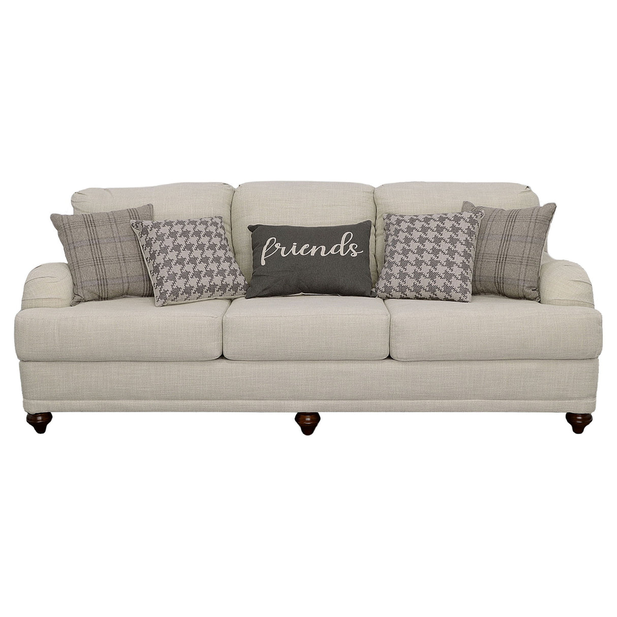Anderson - 2 Piece Cushion Back Living Room Set - Gray