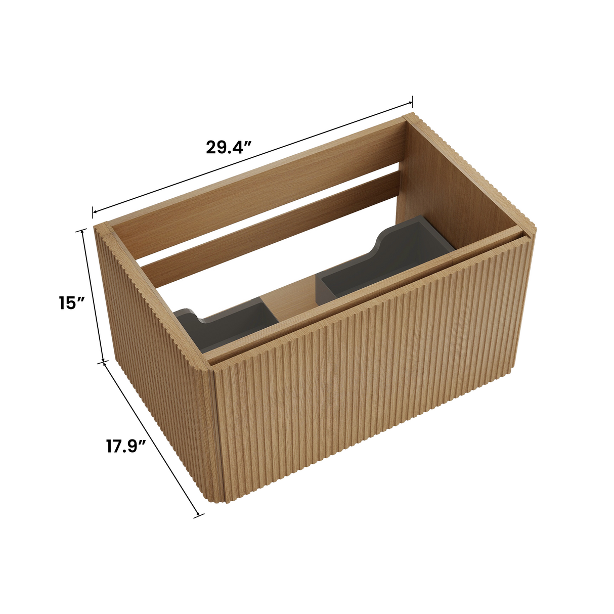 Etna 30" Striped Bathroom Vanity
