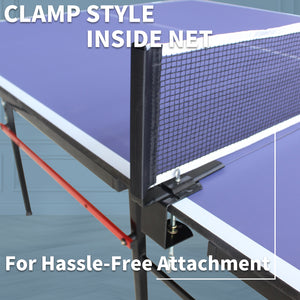 8ft Mid-Size Table Tennis Table Set