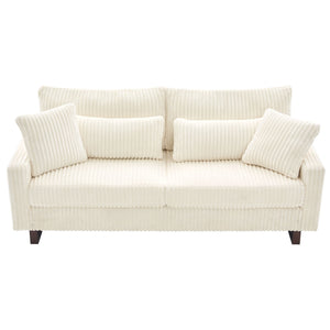 Modern Loveseat Sofa With 4 Pillows