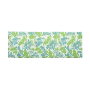 2" Thick Floral Chaise Lounge Cushion in Leaf Coconut