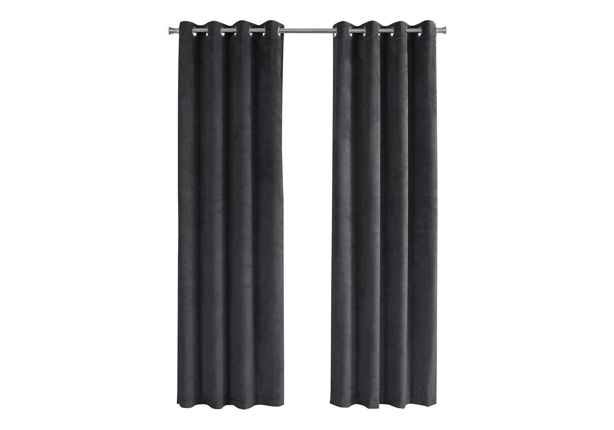 2 Pieces Set, Curtain Panel, Room Darkening, Grommet, Contemporary & Modern - Best Buy Furniture