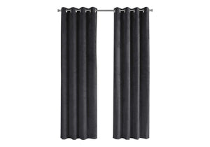 2 Pieces Set, Curtain Panel, Room Darkening, Grommet, Contemporary & Modern - Best Buy Furniture