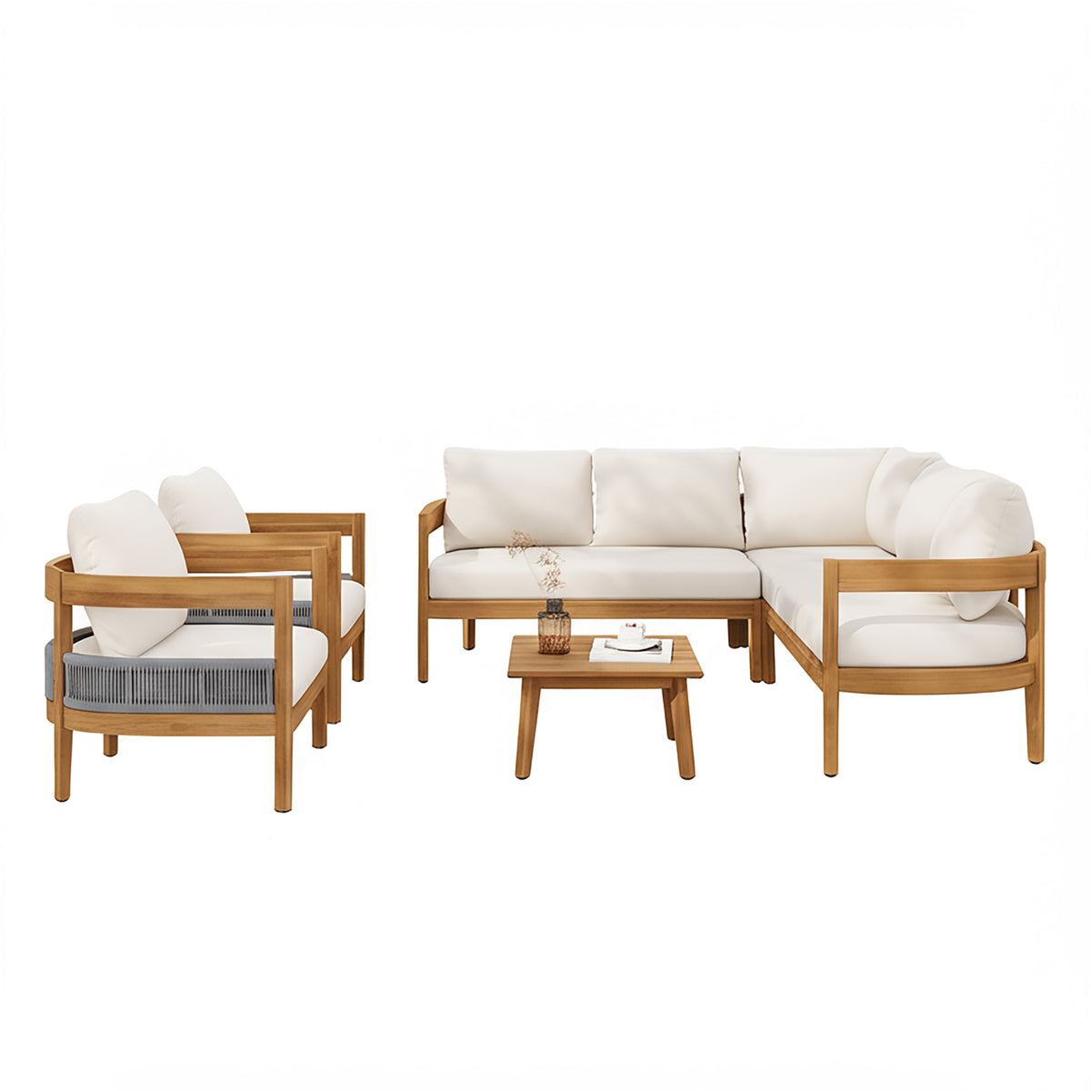 Brooklyn 6-Pieces Patio Conversation Set
