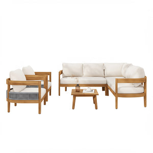 Brooklyn 6-Pieces Patio Conversation Set