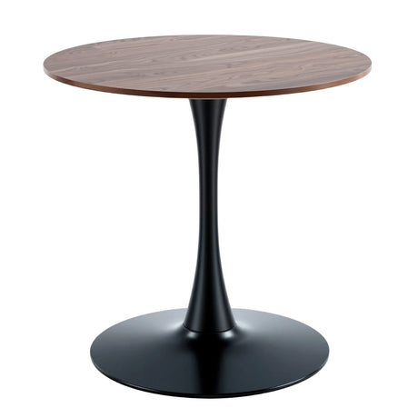 Mid-Century Tulip Table With Round Top and Pedestal Base